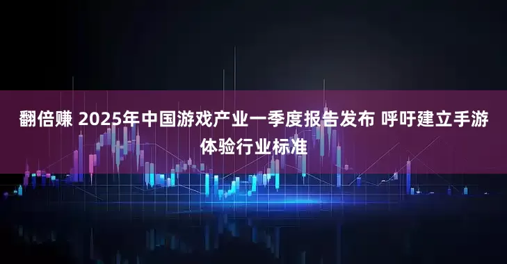 翻倍赚 2025年中国游戏产业一季度报告发布 呼吁建立手游体验行业标准